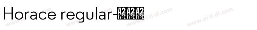 Horace regular字体转换